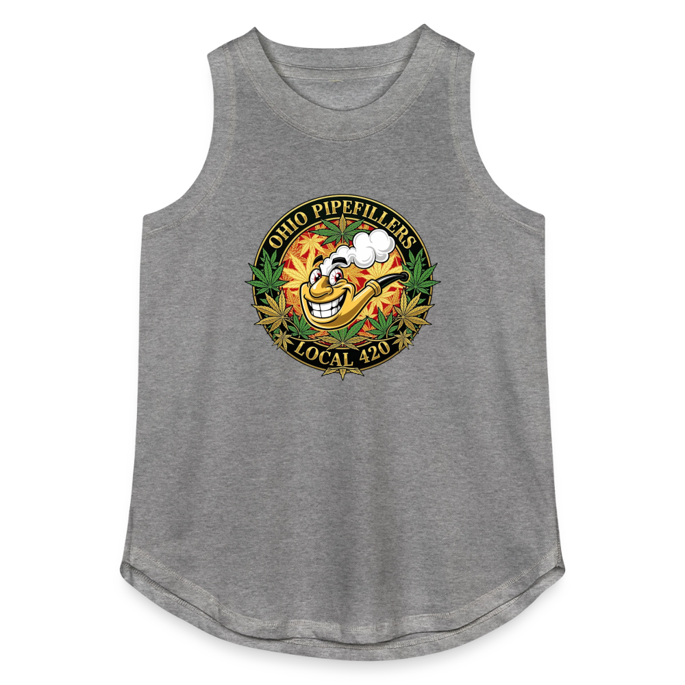 OHIO PIPEFILLERS LOCAL420 Women's Relaxed Tank Top - granite heather 