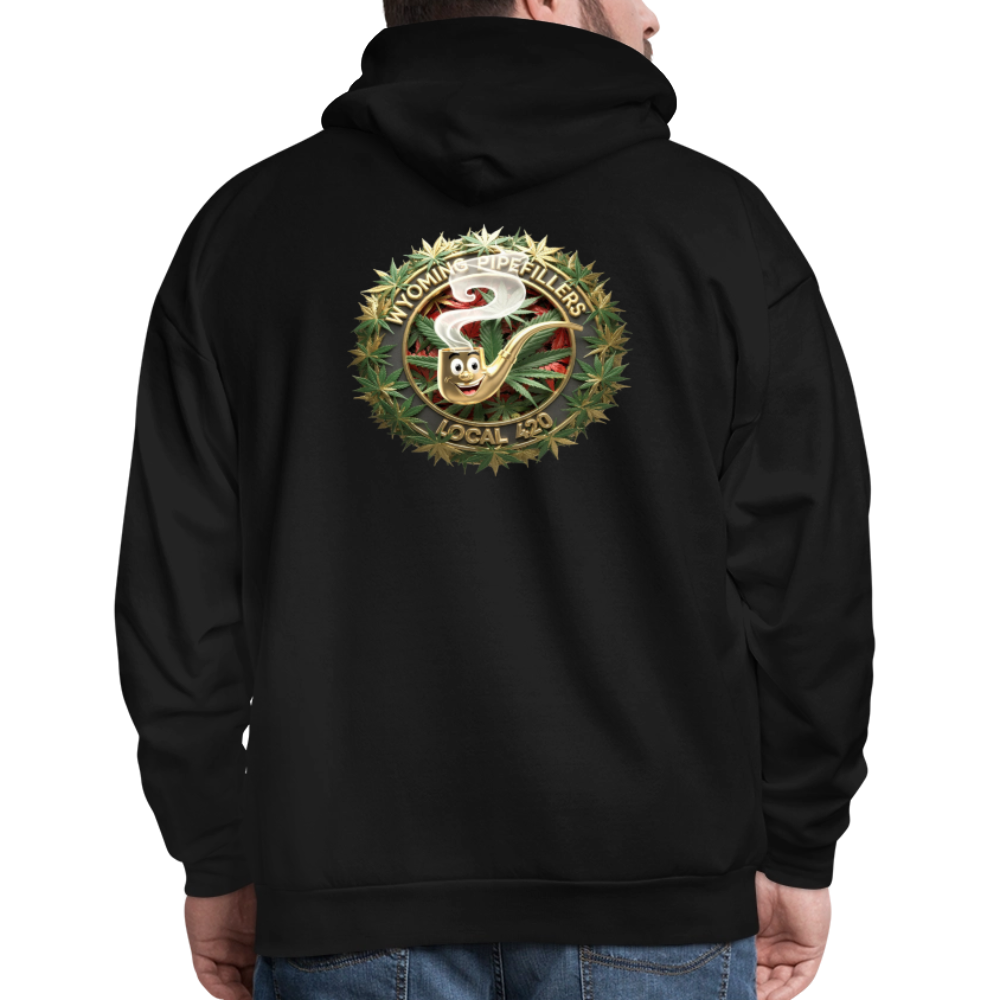 WYOMING PIPEFILLERS LOCAL 420 F/B DESIGN Men's Hoodie - black