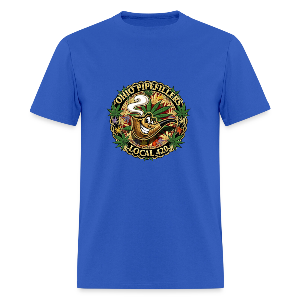 OHIO PIPEFILLERS LOCAL 420 Men's T-Shirt - royal blue