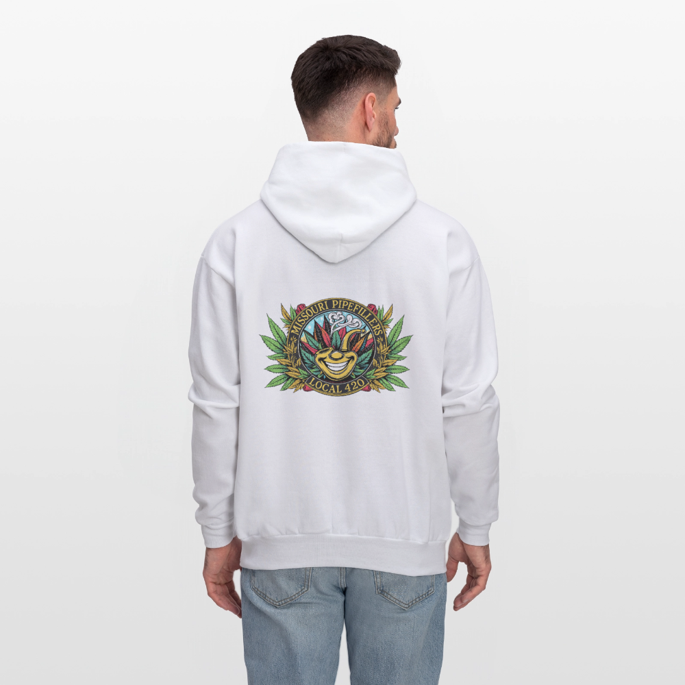 MISSOURI PIPEFILLERS LOCAL 420  F/B DESIGNS Men's Hoodie - white