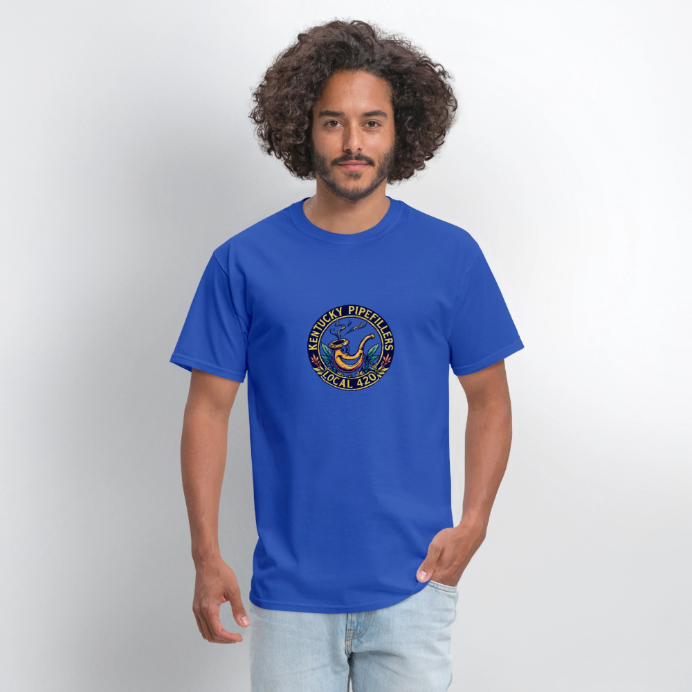 KENTUCKY PIPEFILLERS LOCAL 420 Men's T-Shirt - royal blue