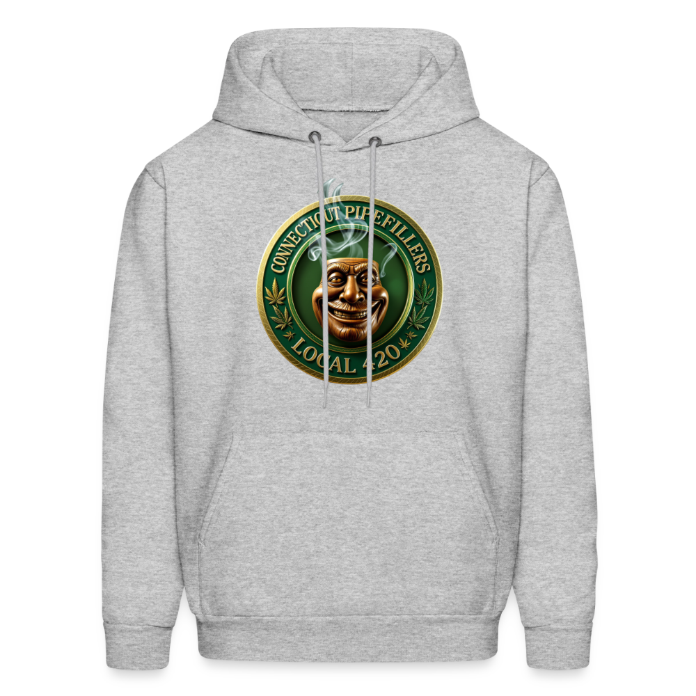 CONNECTICUT PIPEFILLERS LOCAL 420 F/B DESIGN Men's  Hoodie - heather gray