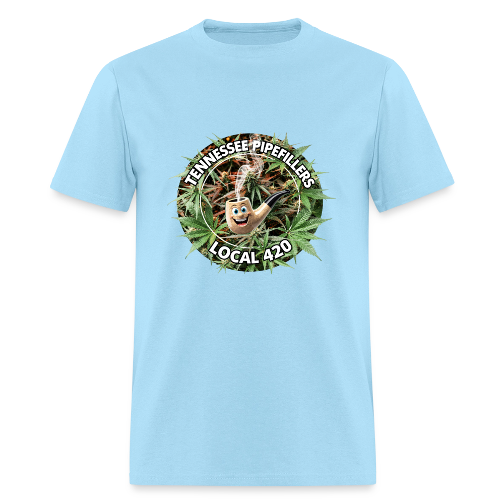 TENNESSEE PIPEFILLERS LOCAL 420 F/B DESIGN Men's T-Shirt - powder blue