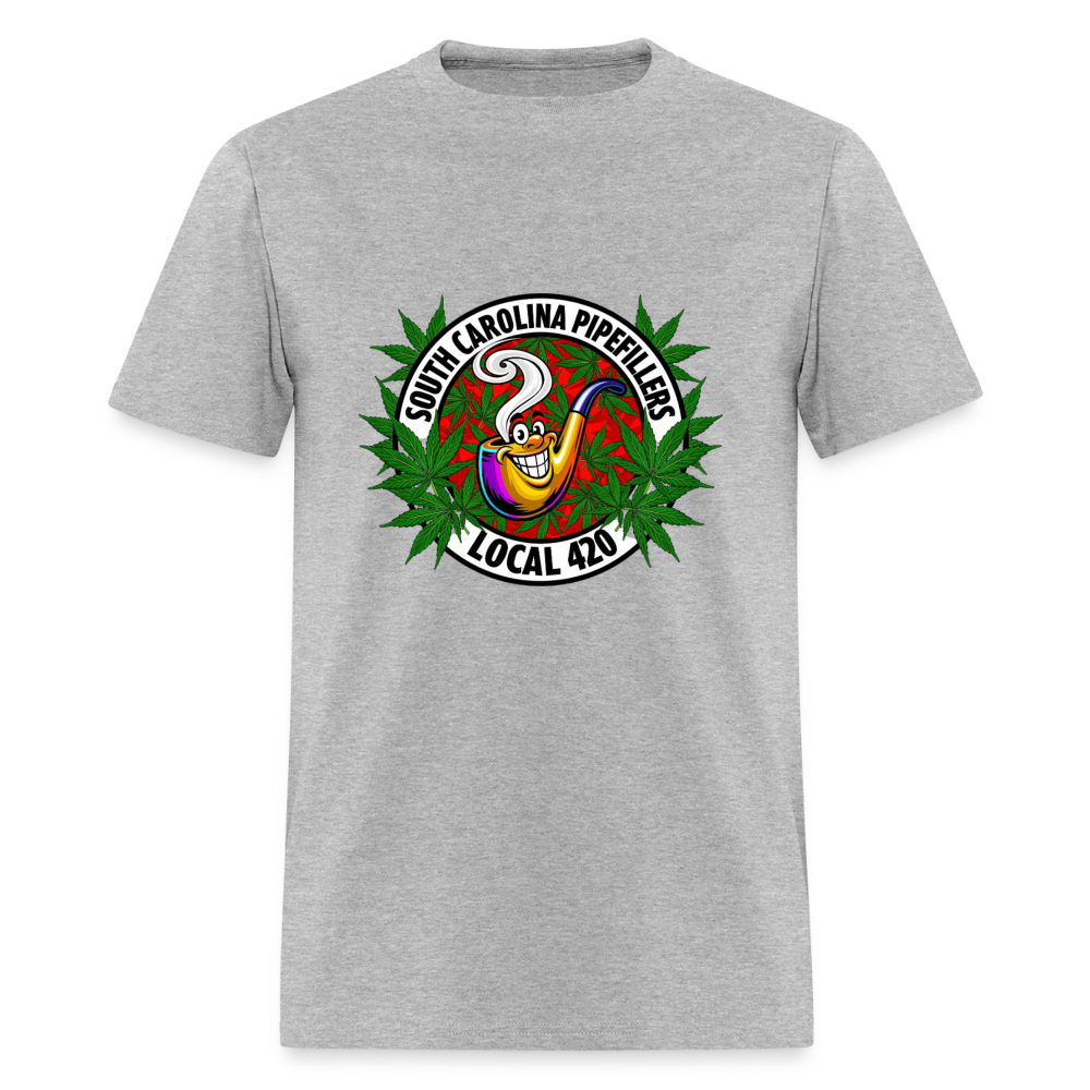 SOUTH CAROLINA PIPEFILLERS LOCAL 420 F/B DESIGN Men's T-Shirt - heather gray