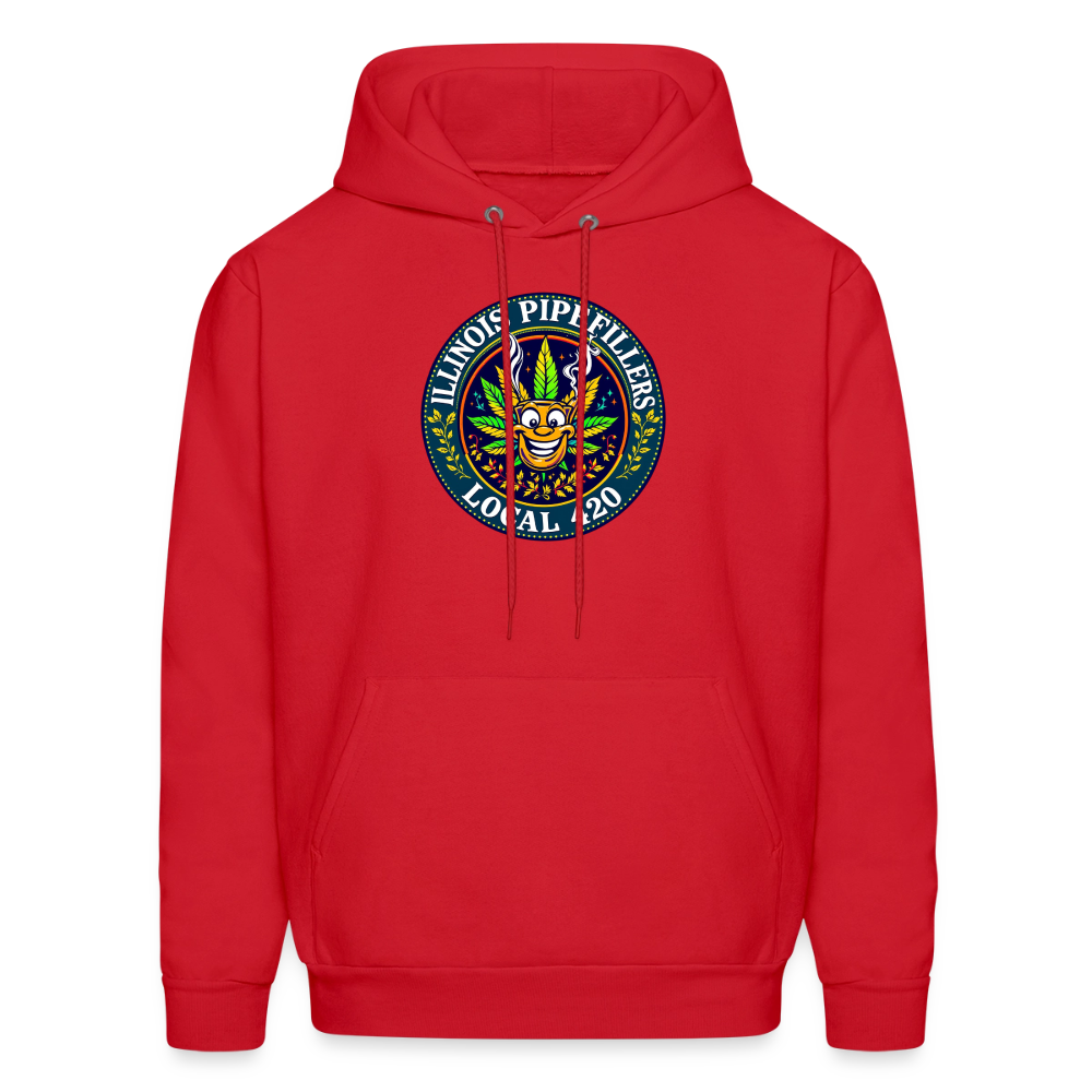 ILLINOIS PIPEFILLERS LOCAL 420 Men's Hoodie - red