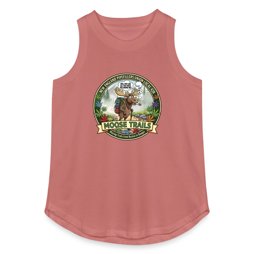 NEW ENGLAND PIPEFILLERS UNIONLOCAL 420 Women's Relaxed Tank Top - mauve