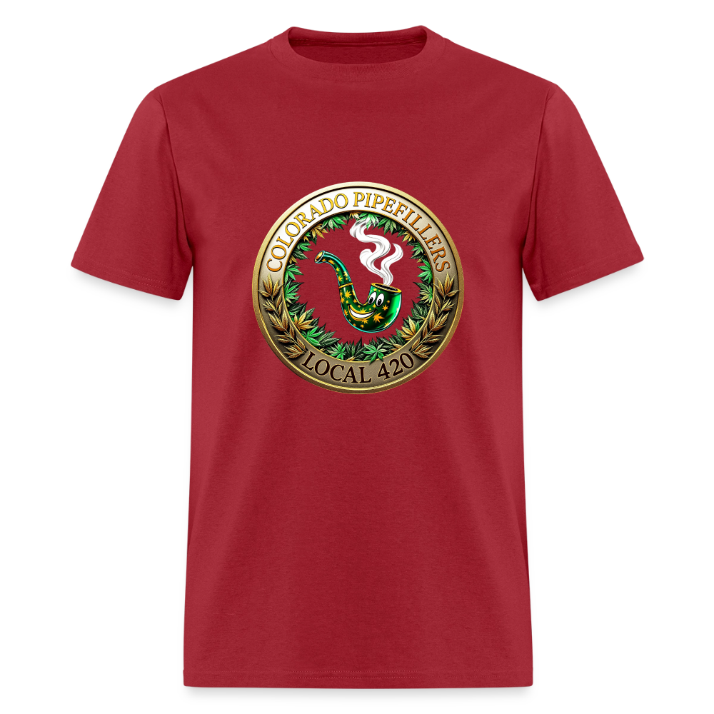 COLORADO PIPEFILLERS LOCAL 420 Men's T-Shirt - true red
