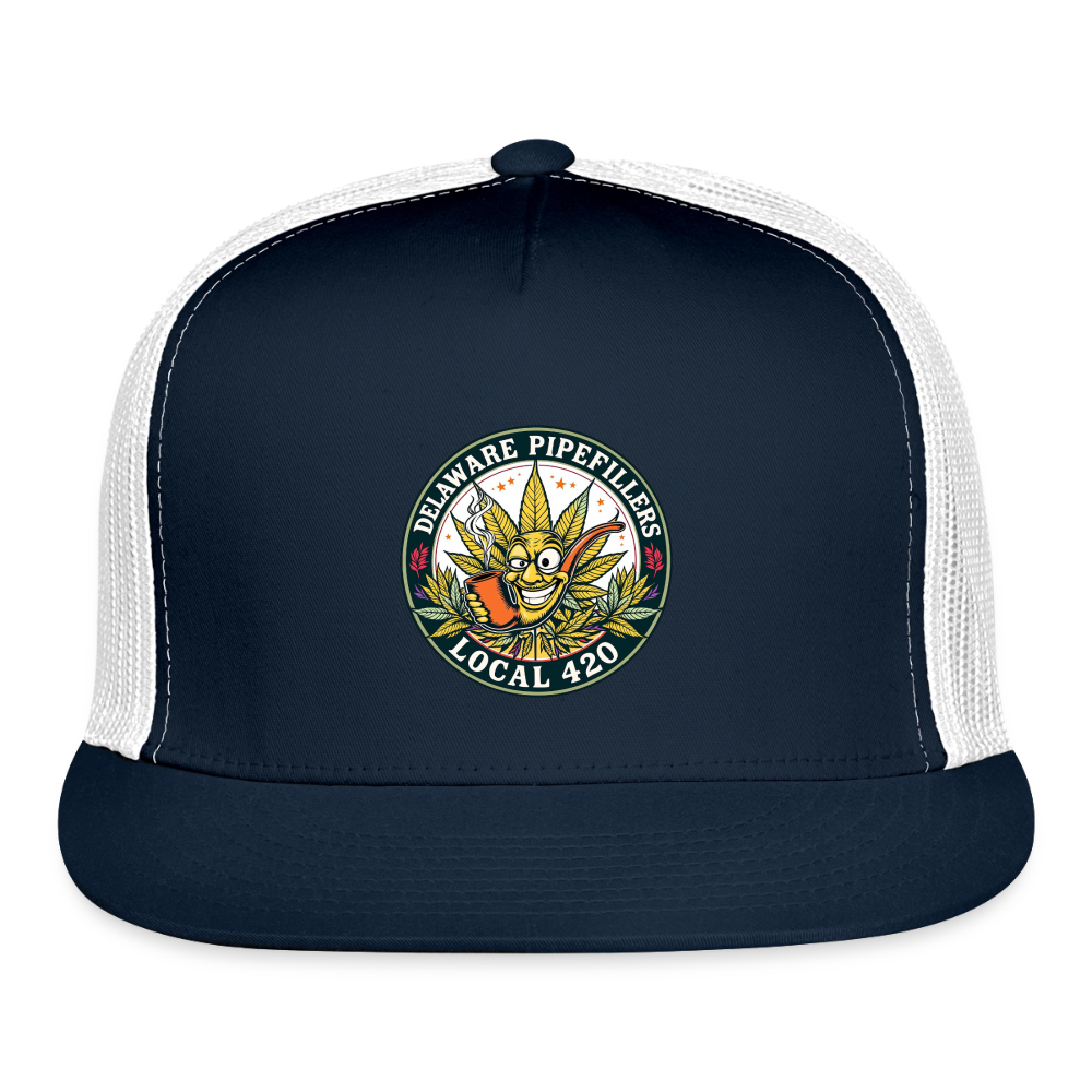 DELAWARE  PIPEFILLERD LOCAL 420 Trucker Hat - navy/white
