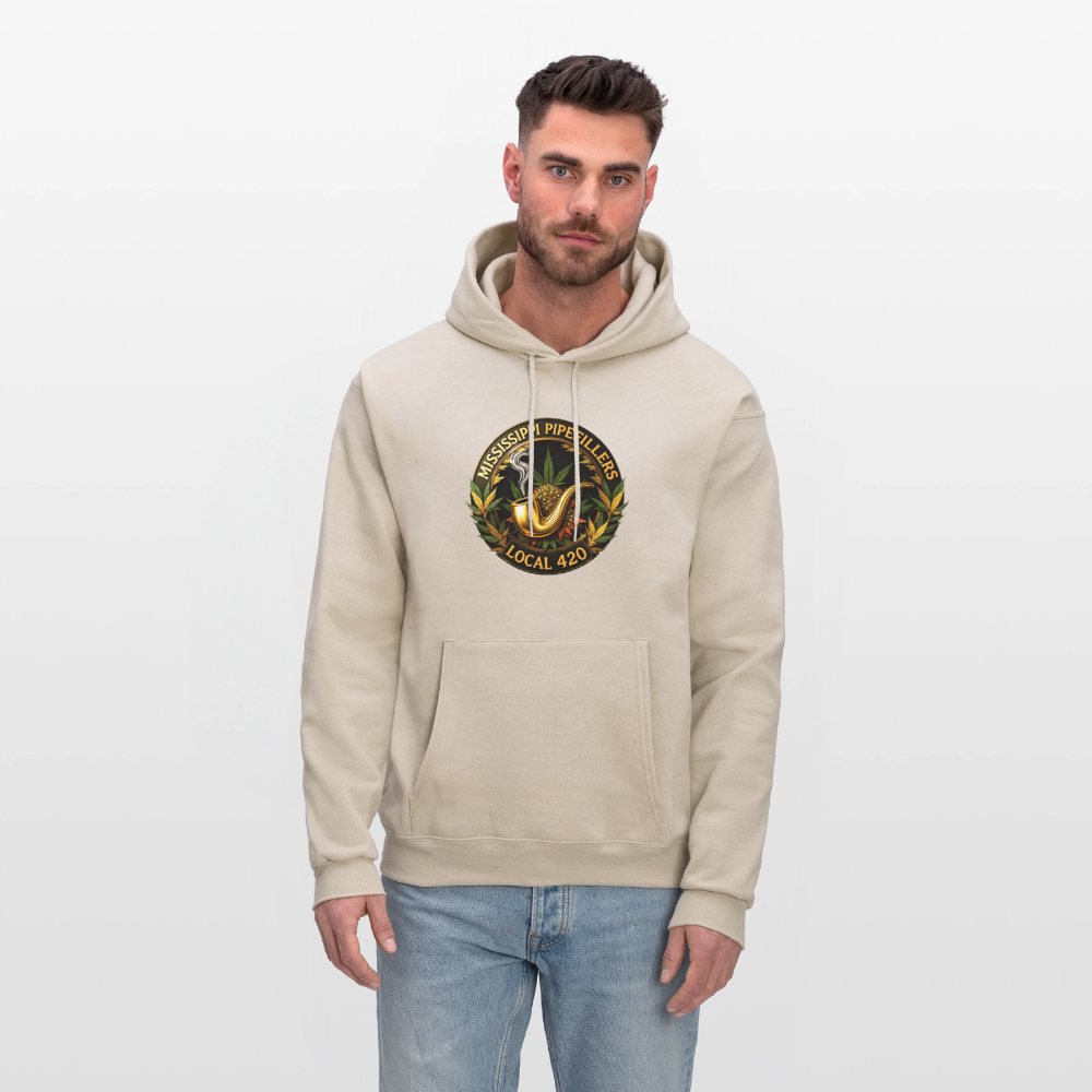 MISSISSIPPI PIPEFILLERS LOCAL 420 Men's Hoodie - Sand
