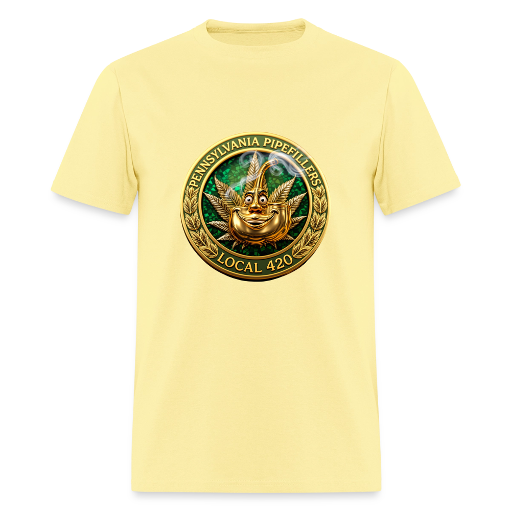 PENNSYLVANIA  PIPEFILLERS LOCAL 420 Men's T-Shirt - cornsilk