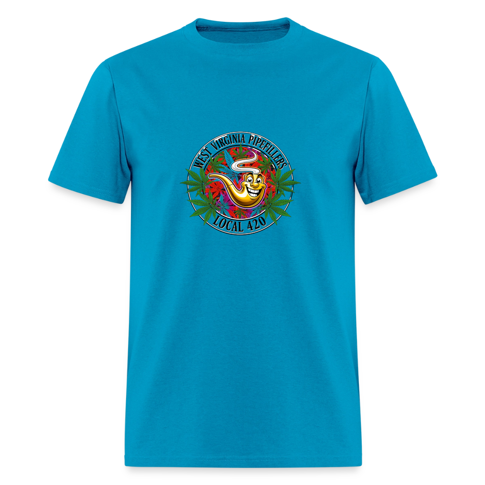 WEST VIRGINIA PIPEFILLERS LOCAL 420 Men's T-Shirt - turquoise