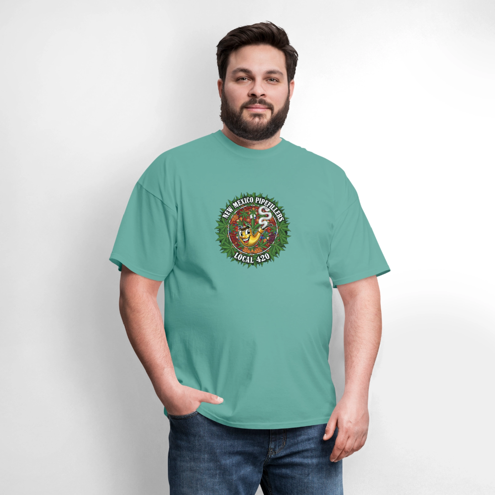 NEW MEXICO PIPEFILLERS LOCAL 420 MEN'S T-Shirt - aquatic