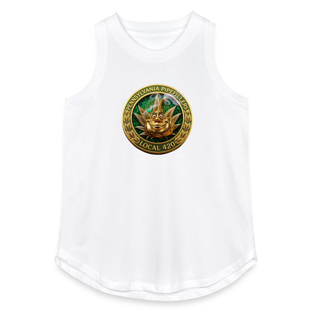 PENNSYLVANIA PIPEFILLERS LOCAL 420 Women's Relaxed Tank Top - white