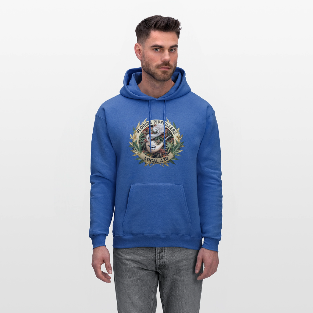 FLORIDA PIPEFILLERS LOCAL 420 F/B DESIGN Men's Hoodie - royal blue