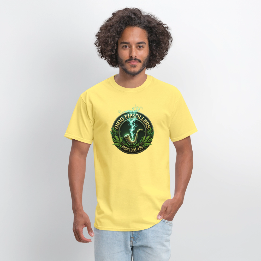 OHIO PIPEFILLERS UNION LOCAL 420 Men's T-Shirt - cornsilk