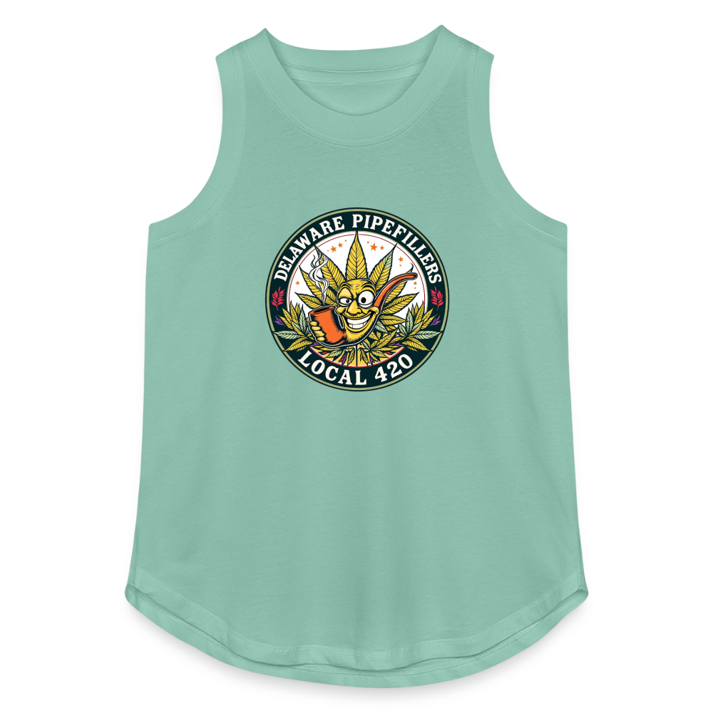 DELAWARE PIPEFILLERS LOCAL 420 Women's Relaxed Tank Top - saltwater
