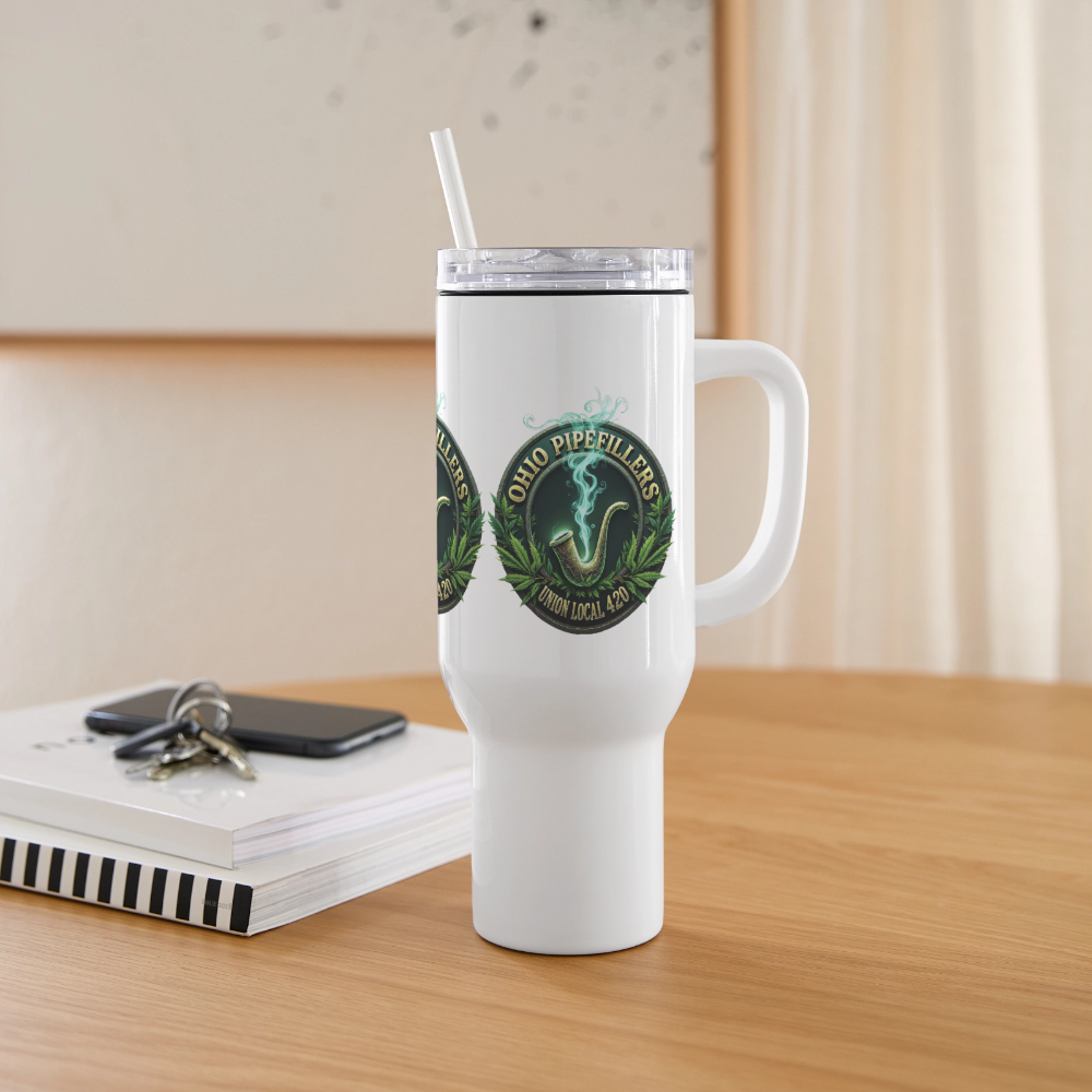 OHIO PIPEFILLERS UNION LOCAL 420 40oz Travel Tumbler - white