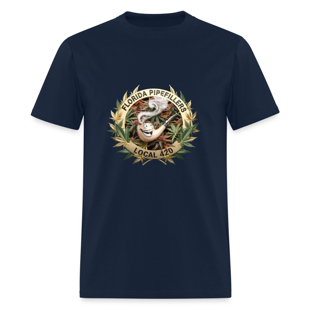 FLORIDA PIPEFILLERS LOCAL 420 Men's T-Shirt - navy