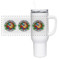 WEST VIRGINIA  PIPEFILLERS LOCAL 420 40oz Stainless Steel Travel Tumbler - white