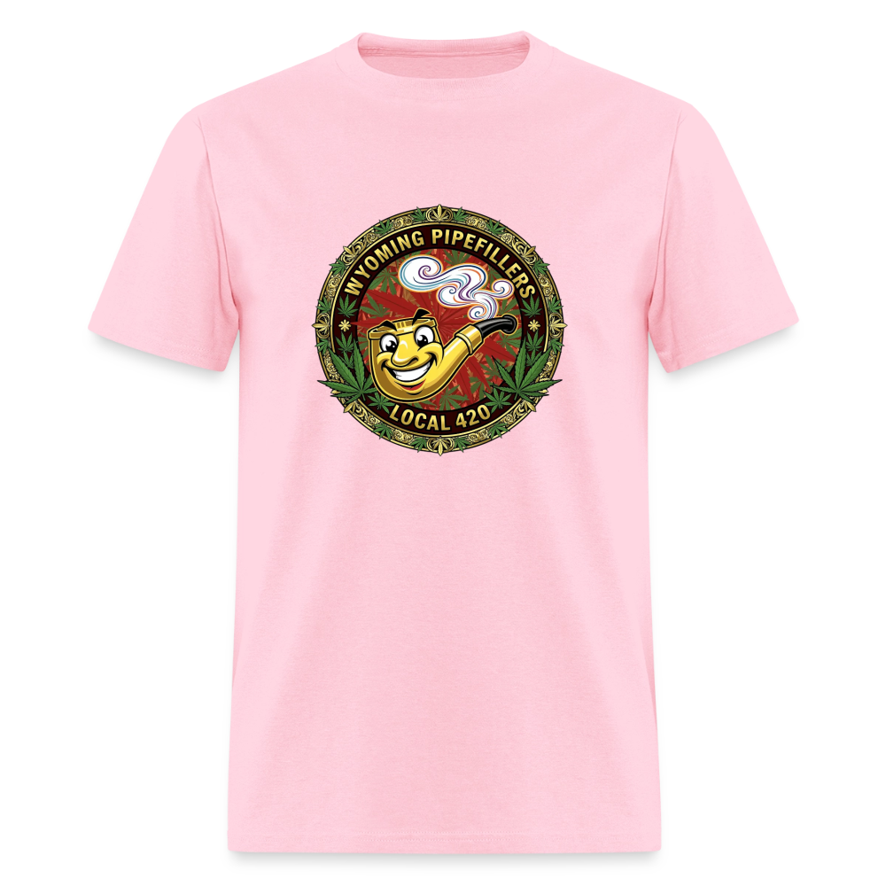 WYOMING PIPEFILLERS LOCAL 420 Men's T-Shirt - pink