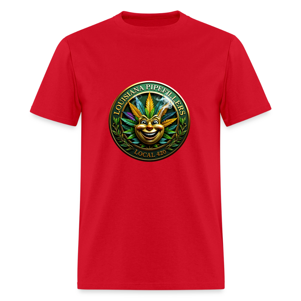 LOUISIANA PIPEFILLERS LOCAL 420 Men's T-Shirt - red