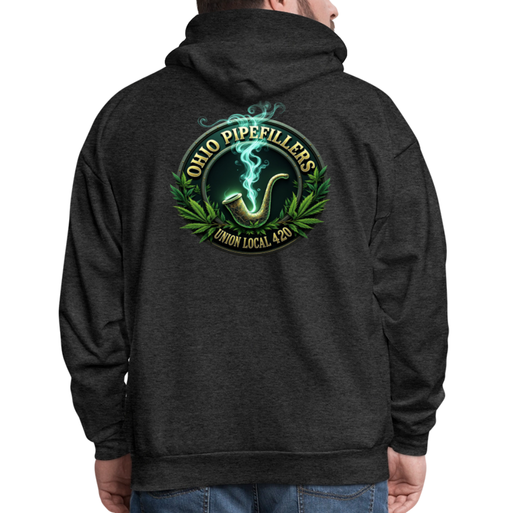 OHIO PIPEFILLERS UNION LOCAL 420 F/B DESIGNS Men's Hoodie - charcoal grey