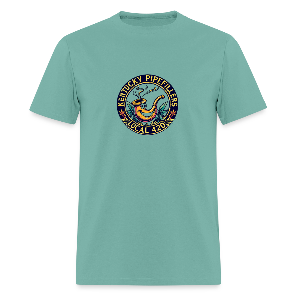 KENTUCKY PIPEFILLERS LOCAL 420 Men's T-Shirt - aquatic