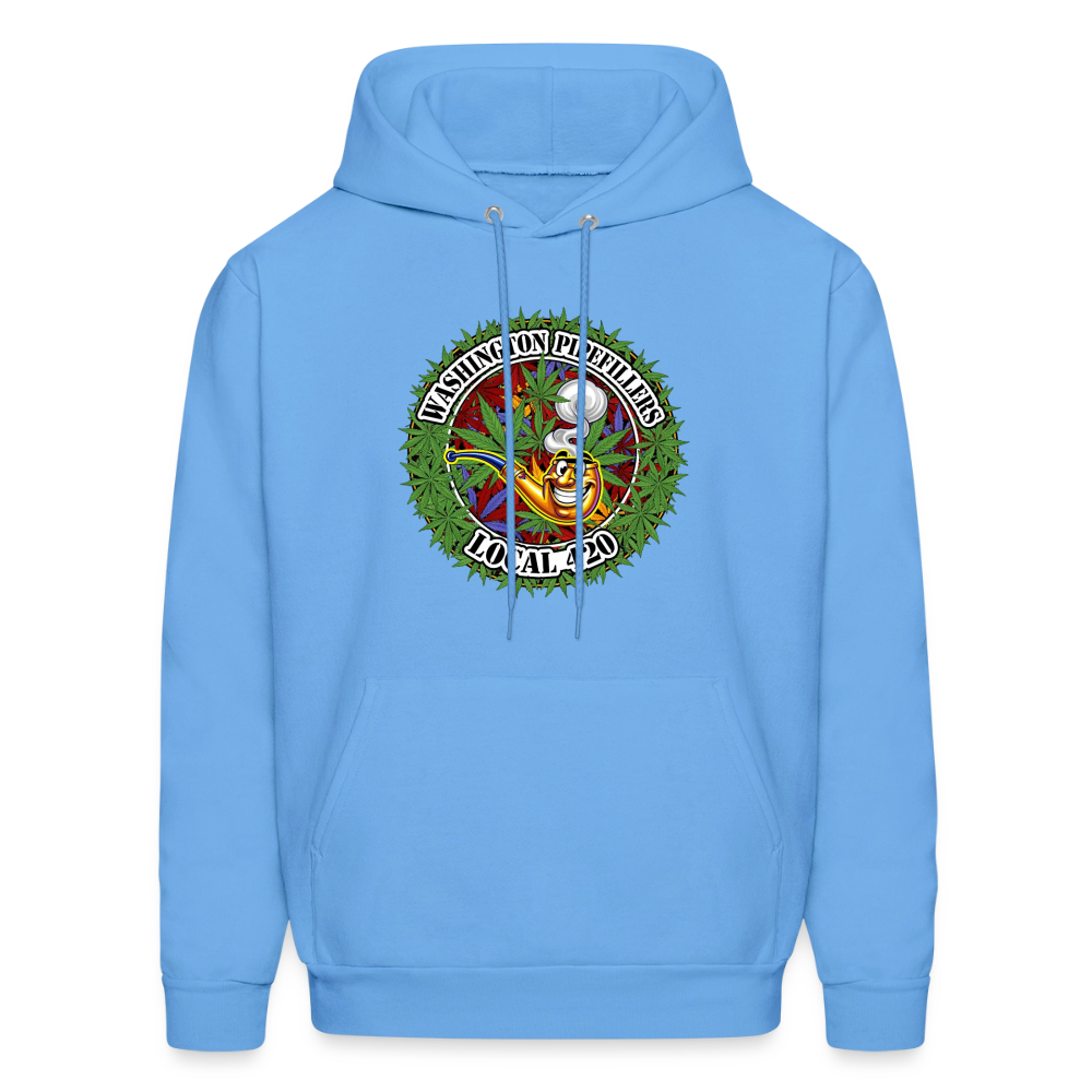 WASHINGTON PIPEFILLERS LOCAL 420 Men's Hoodie - carolina blue