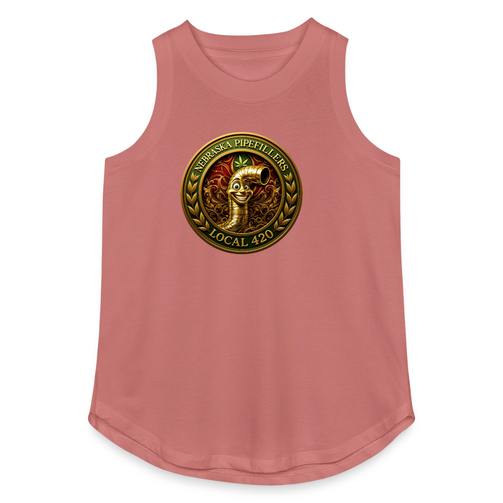 NEBRASKA PIPEFILLERS LOCAL 420 Women's Relaxed Tank Top - mauve