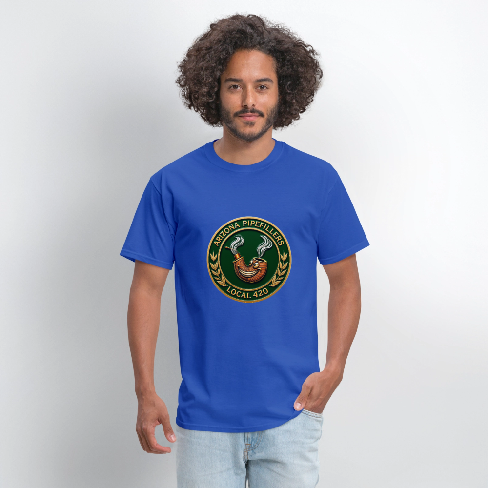 ARIZONIA PIPEFILLERS LOCAL 420 F/B DESIGN Men's T-Shirt - royal blue