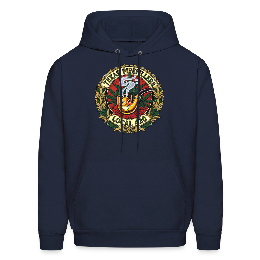 TEXAS PIPEFILLERS LOCAL 420 F.B DESIGN Men's Hoodie - navy