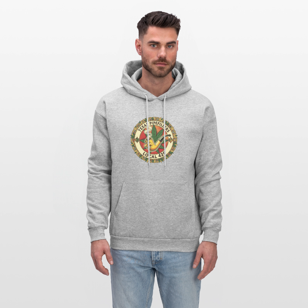 TEXAS PIPEFILLERS LOCAL 420 Men's Hoodie - heather gray