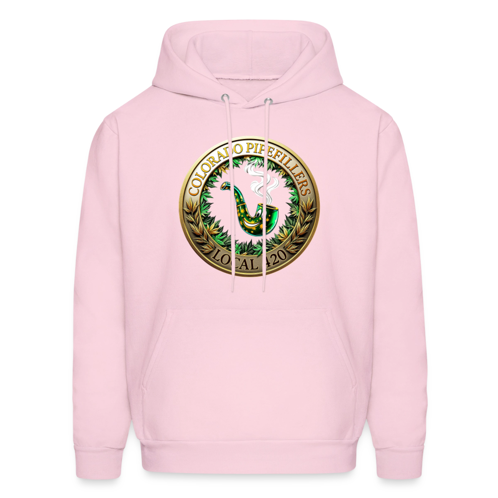 COLORADO PIPEFILLERS LOCAL 420 Men's Hoodie - pale pink
