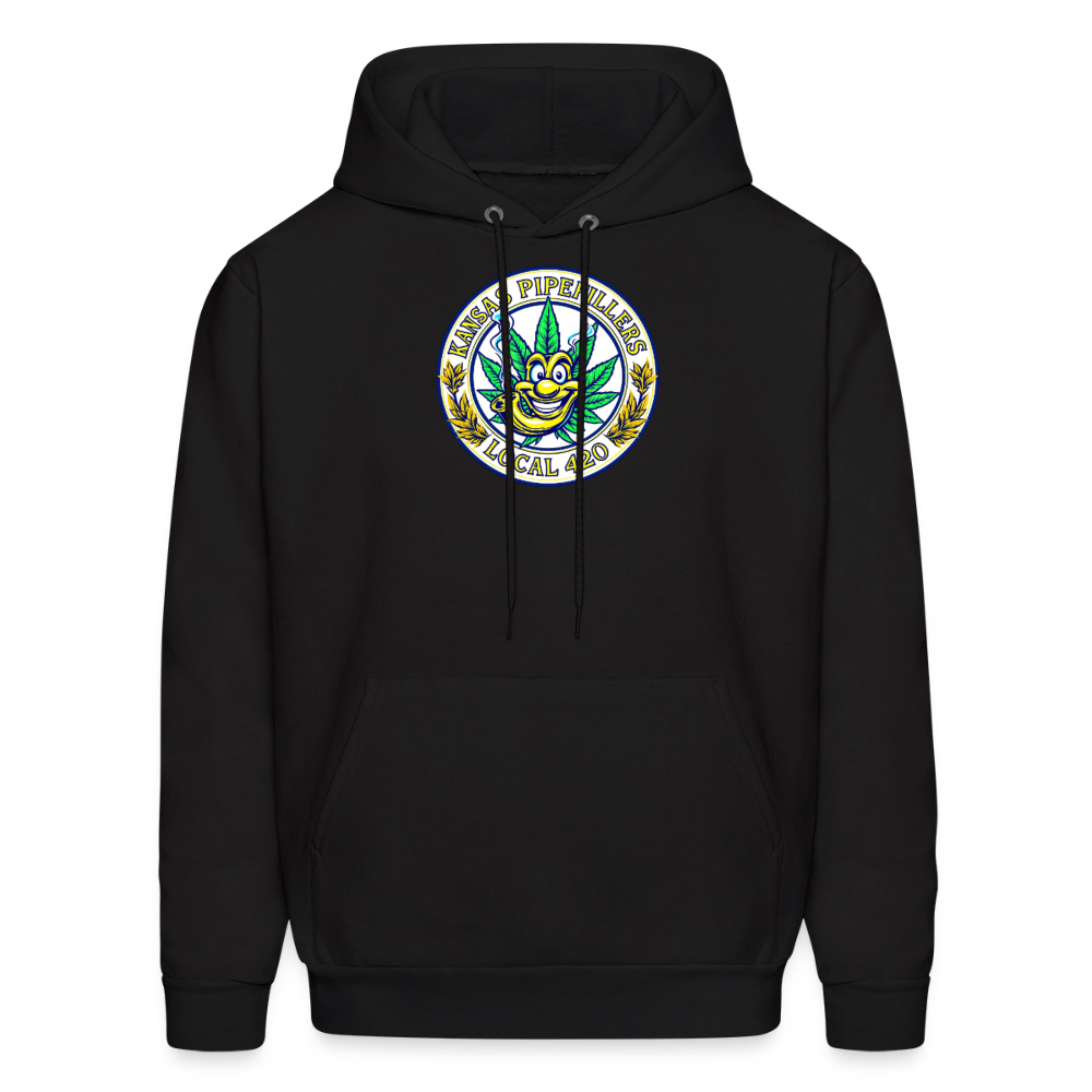 KANSAS PIPEFILLERS LOCAL 420 F/B DESIGNS  Men's Hoodie - black