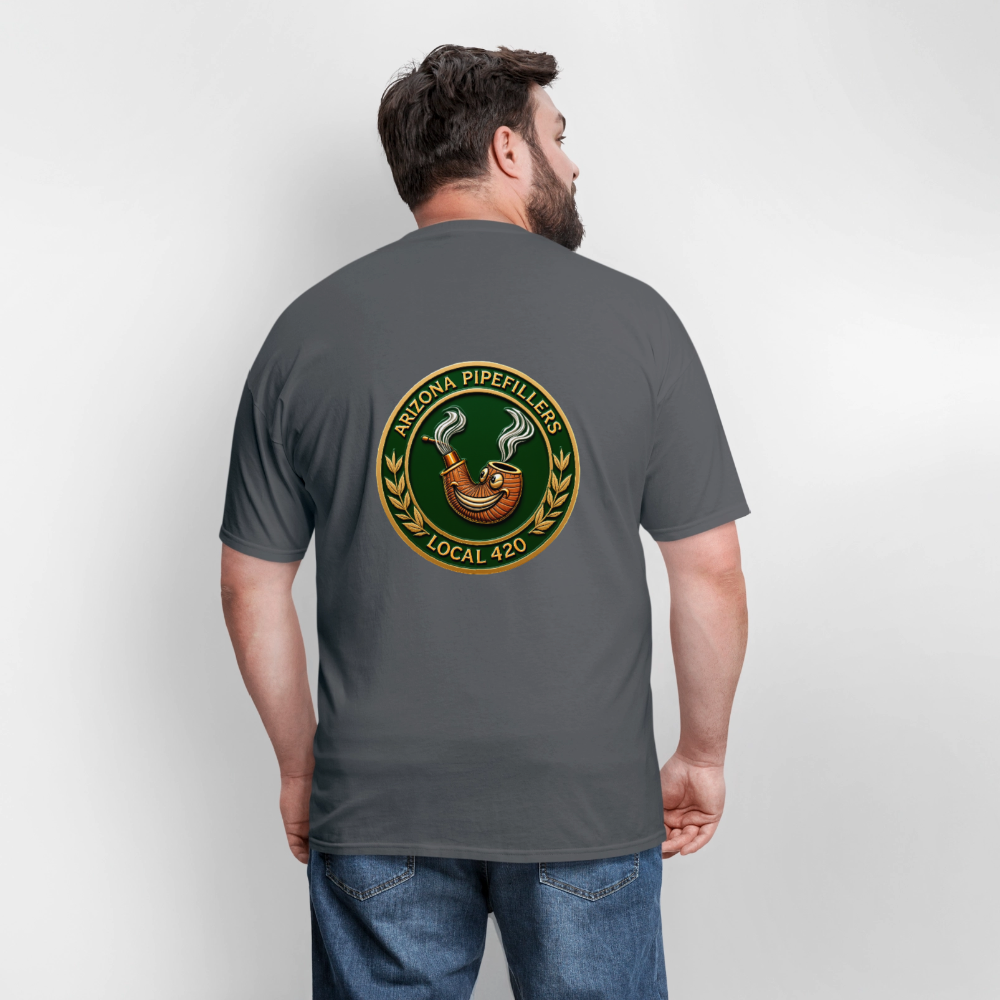 ARIZONIA PIPEFILLERS LOCAL 420 F/B DESIGN Men's T-Shirt - charcoal