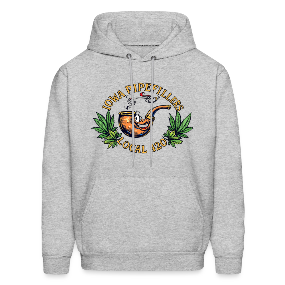 IOWA PIPEFILLERS LOCAL 420 F/B DESIGN Men's Hoodie - heather gray