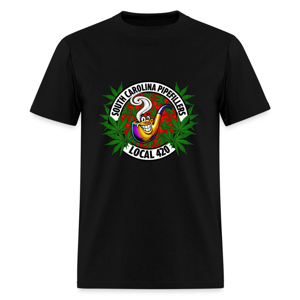 SOUTH CAROLINA PIPEFILLERS LOCAL 420 F/B DESIGN Men's T-Shirt - black