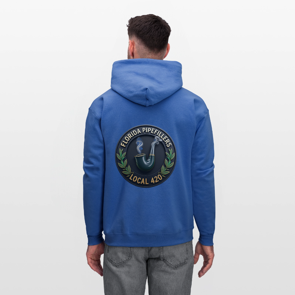FLORIDA PIPEFILLERS LOCAL 420 F/B DESIGN Men's Hoodie - royal blue
