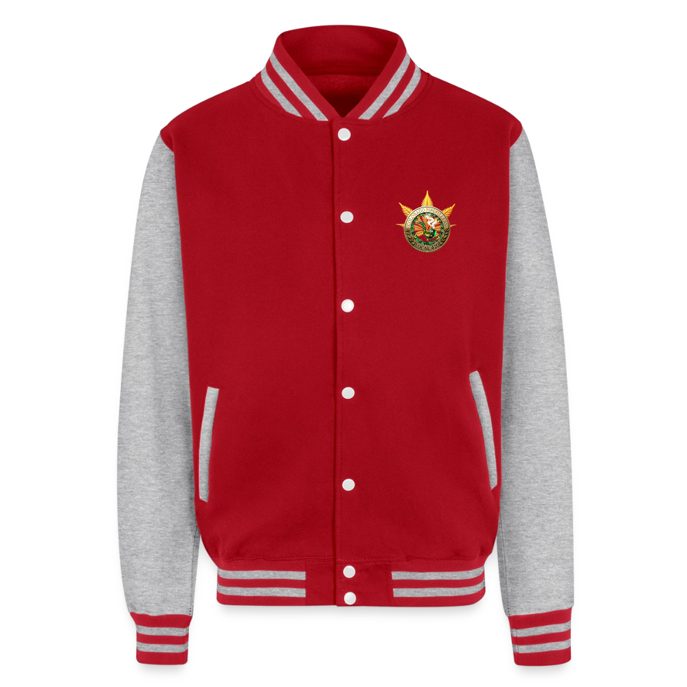 COLORADO PIPEFILLERS LOCAL 420 / 4 EMBLEM Unisex College Sweat Jacket - red/heather grey