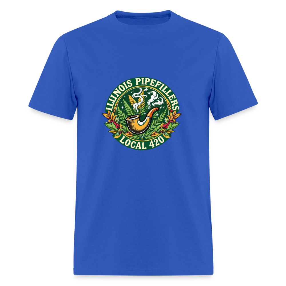 ILLINOIS PIPEFILLERS LOCAL 420 Men's T-Shirt - royal blue