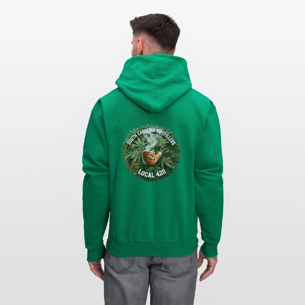 SOUTH CAROLINA PIPEFILLERS LOCAL 420 F/B DESIGN Men's Hoodie - kelly green
