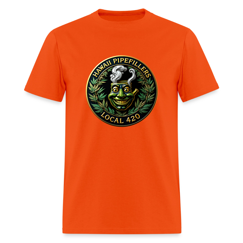HAWAII PIPEFILLERS LOCAL 420 Men's T-Shirt - orange