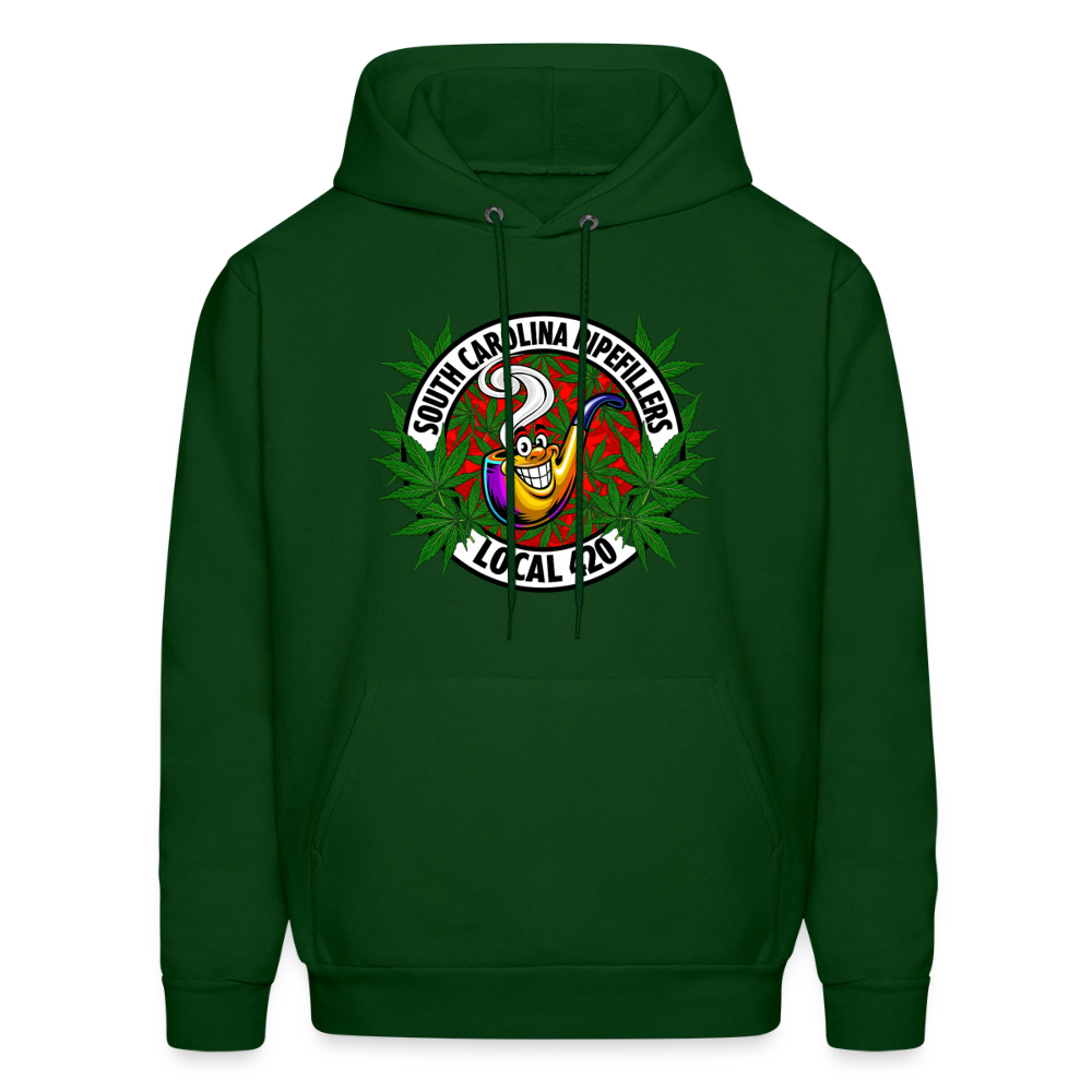 SOUTH CAROLINA PIPEFILLERS LOCAL 420 F/B DESIGN Men's Hoodie - forest green