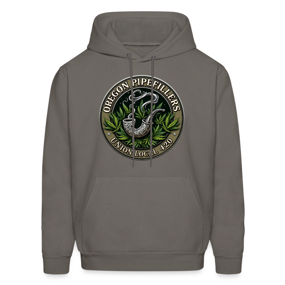 OREGON PIPEFILLERS LOCAL 420 Men's Hoodie - asphalt gray