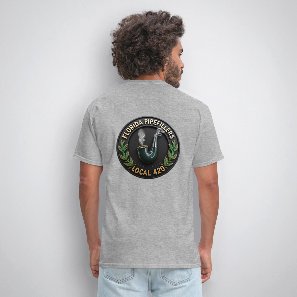FLORIDA PIPEFILLERS LOCAL 420 F/B DESIGN Men's T-Shirt - heather gray