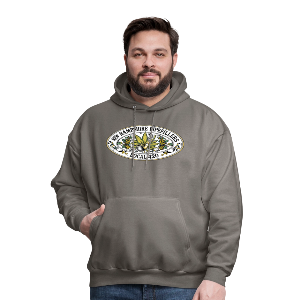 NEW HAMPSHIRE PIPEFILLERS LOCAL 420 Men's Hoodie - asphalt gray