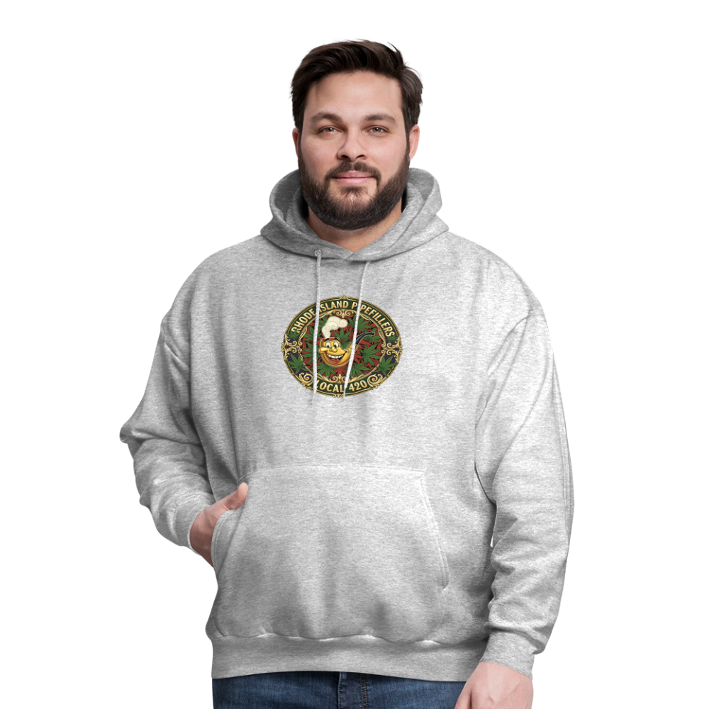 RHODE ISLAND PIPEFILLERS LOCAL 420 Men's Hoodie - heather gray