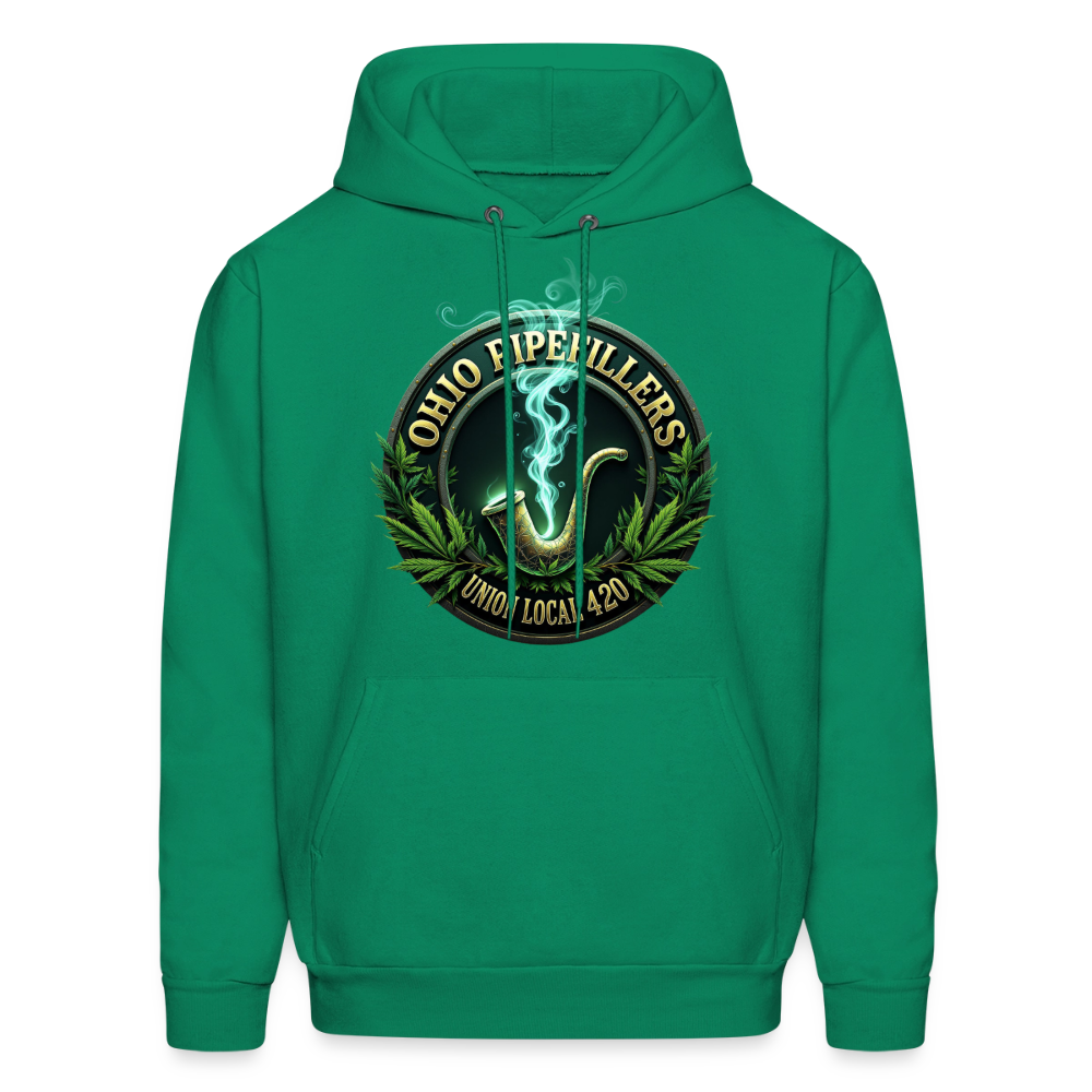 OHIO PIPEFILLERS UNION LOCAL 420 Men's Hoodie - kelly green