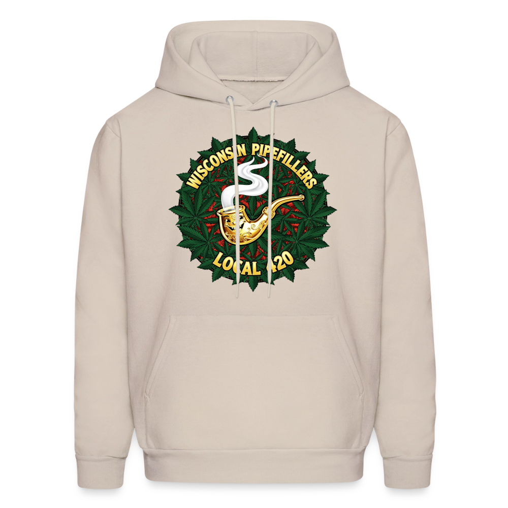 WISCONSIN PIPEFILLERS LOCAL 420 Men's Hoodie - Sand