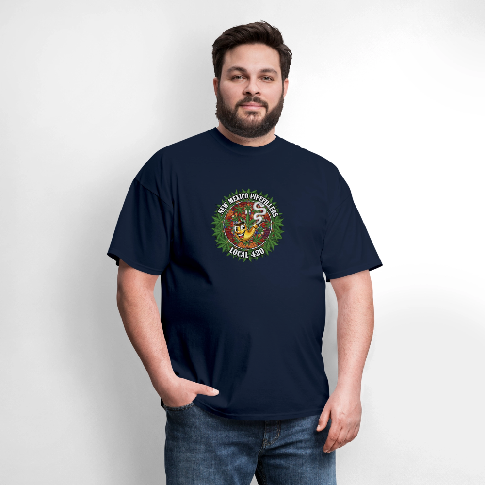 NEW MEXICO PIPEFILLERS LOCAL 420 MEN'S T-Shirt - navy